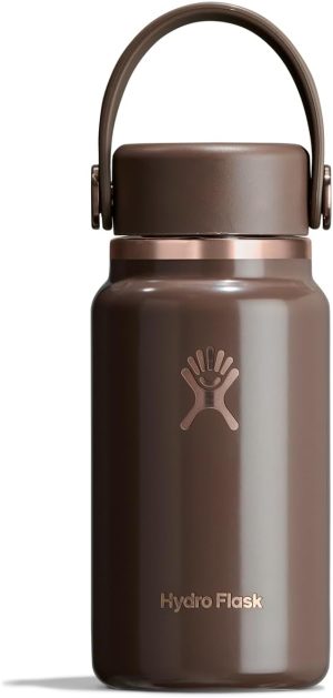 Hydro Flask Micro Bottle - Insulated Mini Leak Proof Flask for Purse or Pocket in 6.7 Oz Supernova Purple